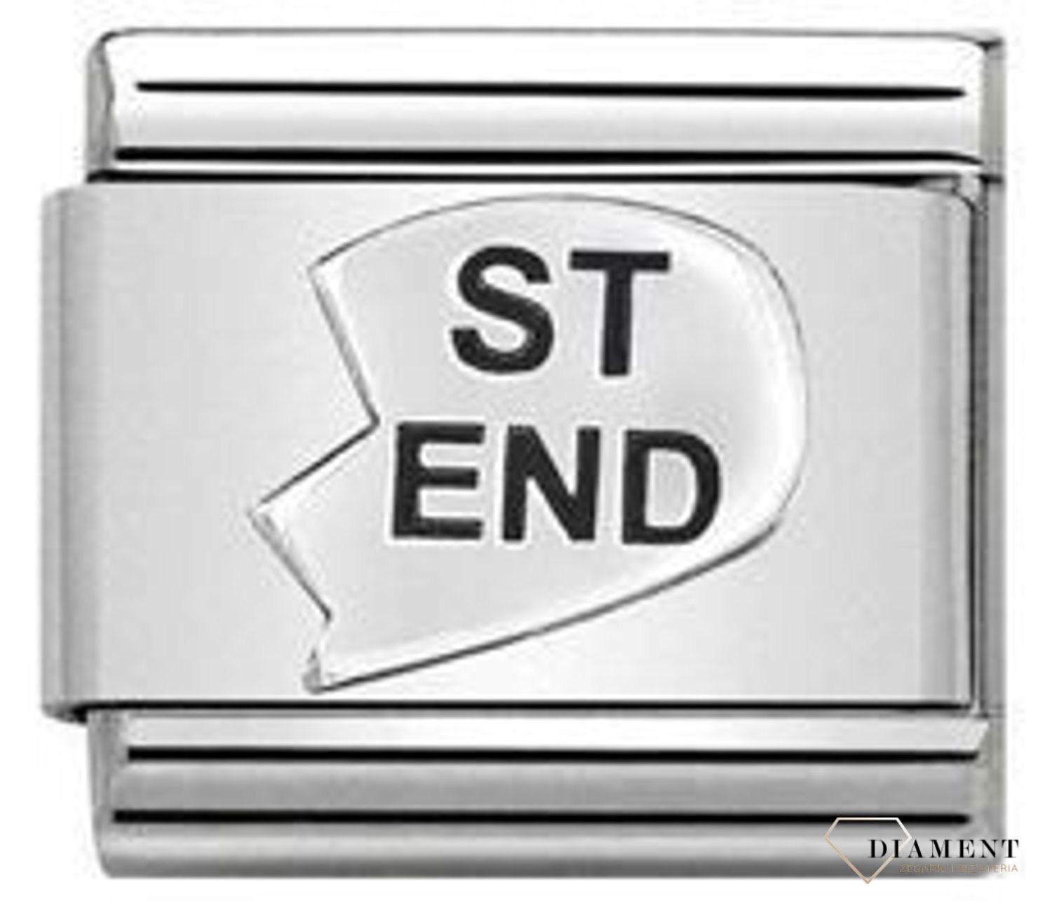 Nomination - Link 925 zawieszka srebro 'Serce Najlepszy przyjaciel' 330101 43 biżuteria nomination nomination zawieszki nomination baza.jpg